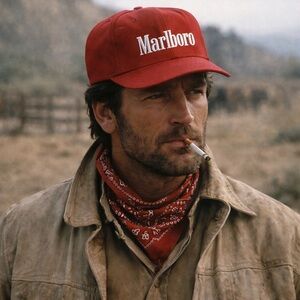 Marlboro Red Logo Baseball Cap